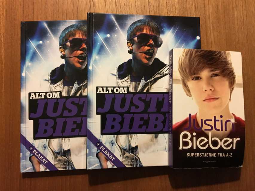 Alt om Justin Bieber (den unge) Bøger