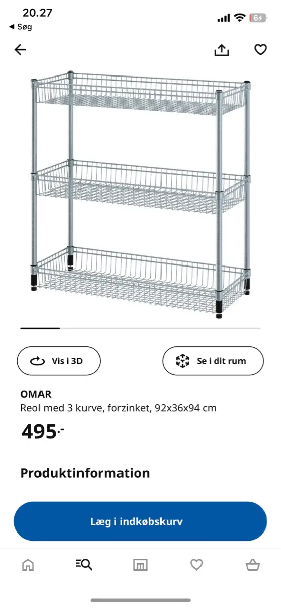 IKEA Omar reol