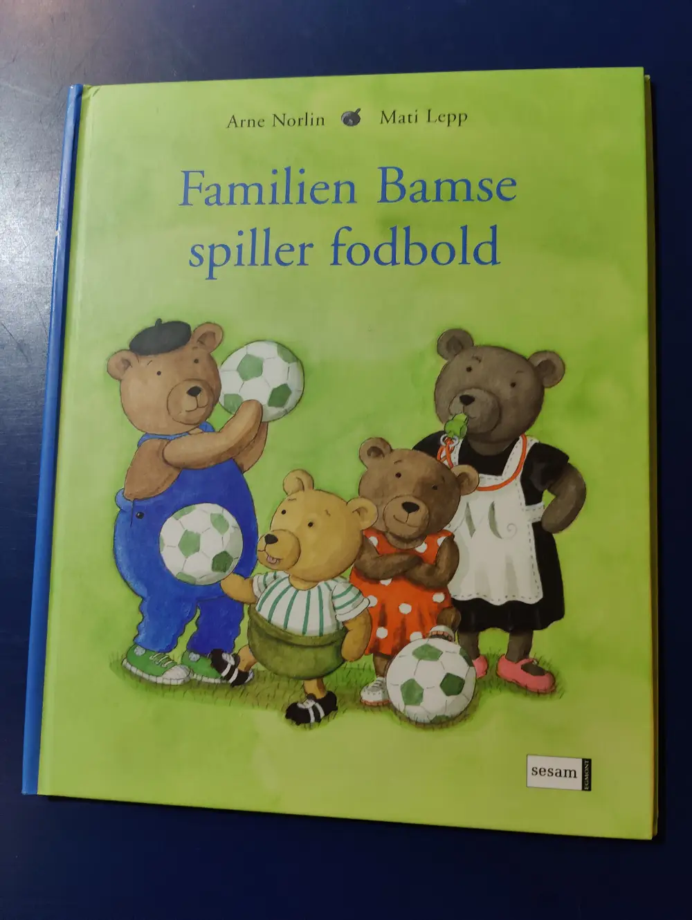 Familien Bamse spiller fodbold Bog