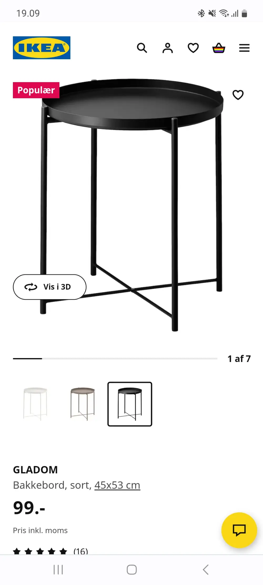 IKEA Bakkebord