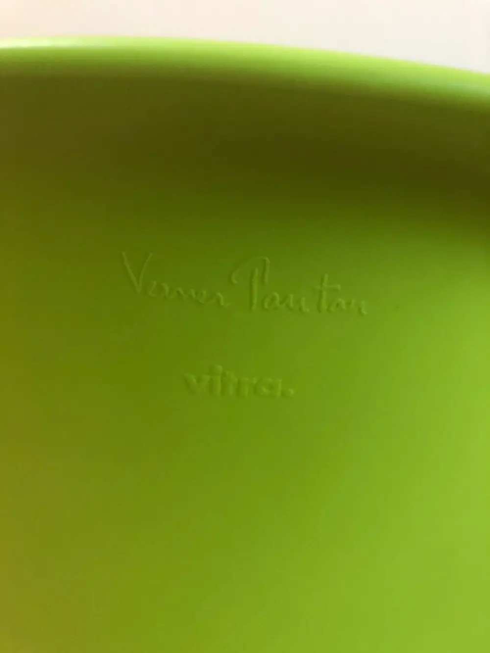 Verner Panton Vitra Junior stol Lime