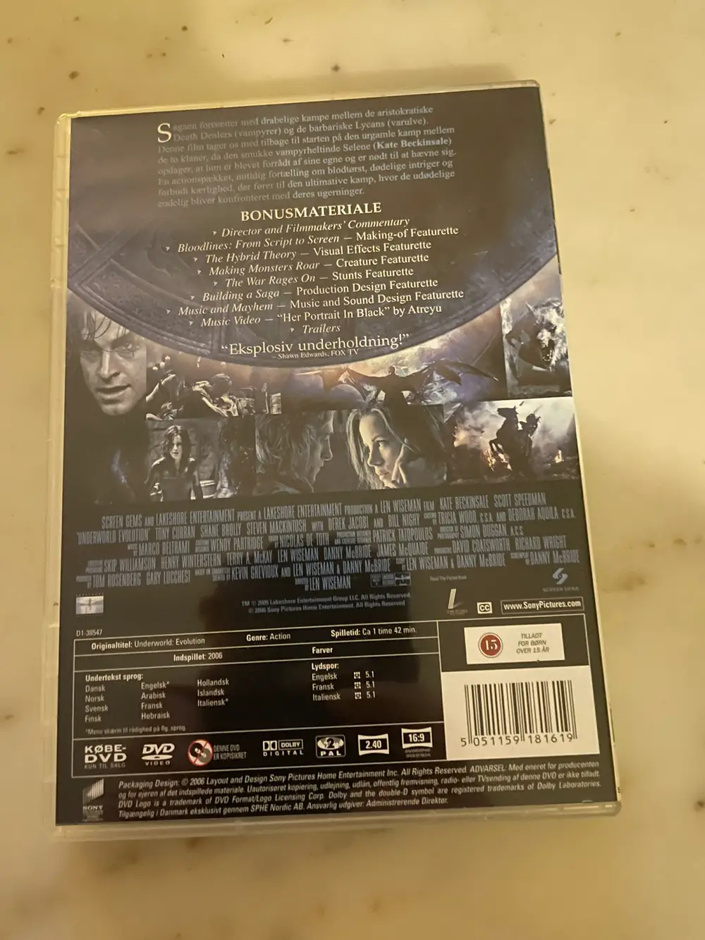 Underworld Dvd film