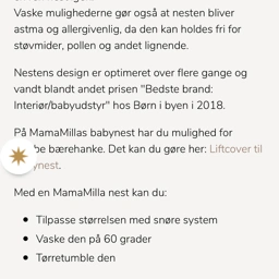 MamaMilla Babynest