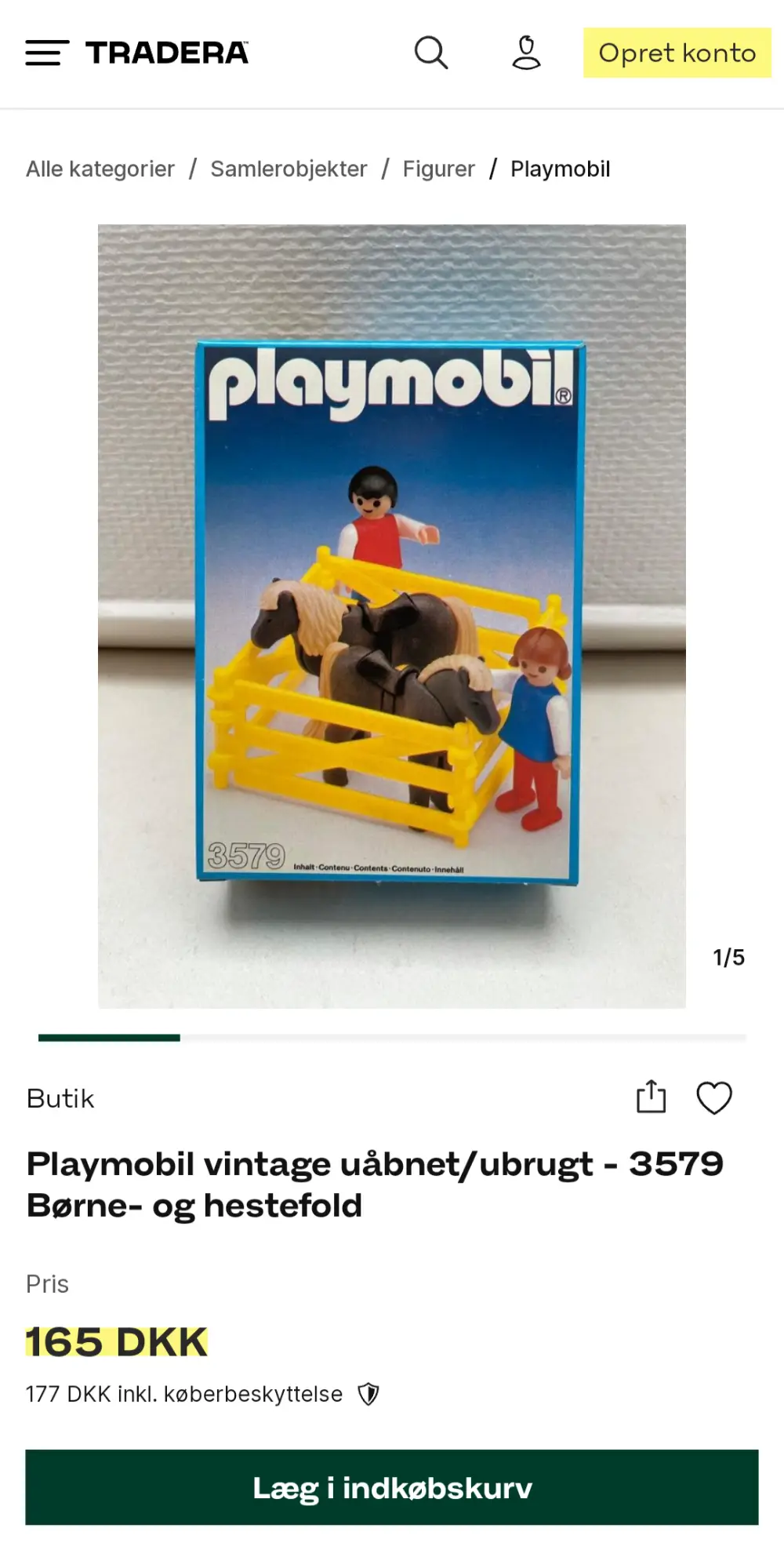 Playmobil Vintage-sæt 3579 børn og pony