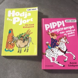 Pippi Langstrømpe og Hodja fra pjort Bog