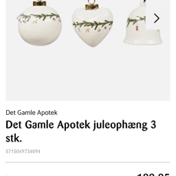 Det gamle apotek Juleophæng