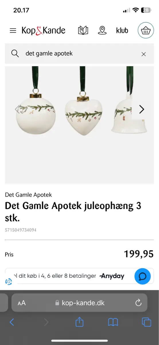 Det gamle apotek Juleophæng