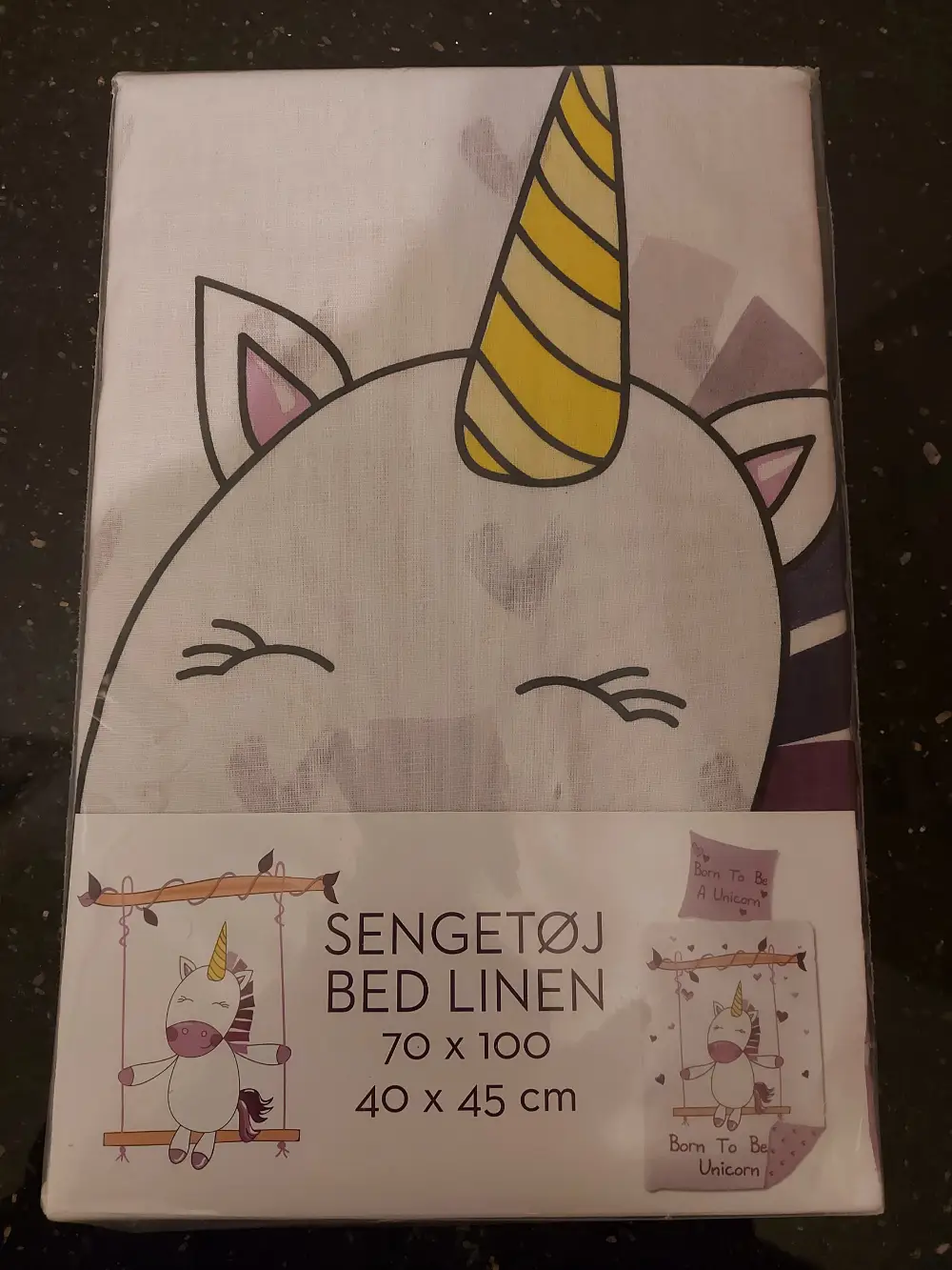 Ukendt Baby sengetøj - Unicorn🦄