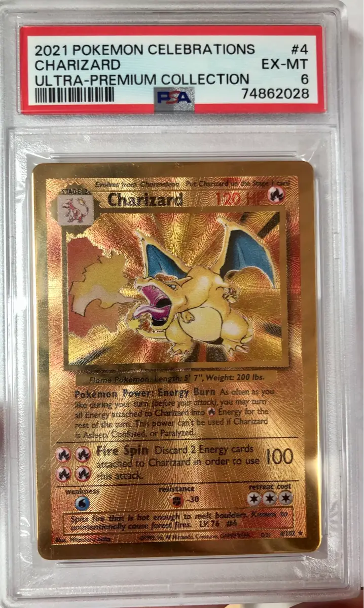 Pokémon Metal guld kort