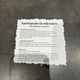 Hjemmelavet Varmepude (m/l)