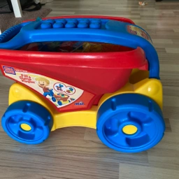 Fisher Price Mega bloks vogn med klodser