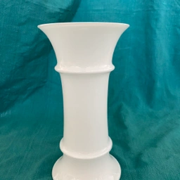 Unknown Hvid glas vase