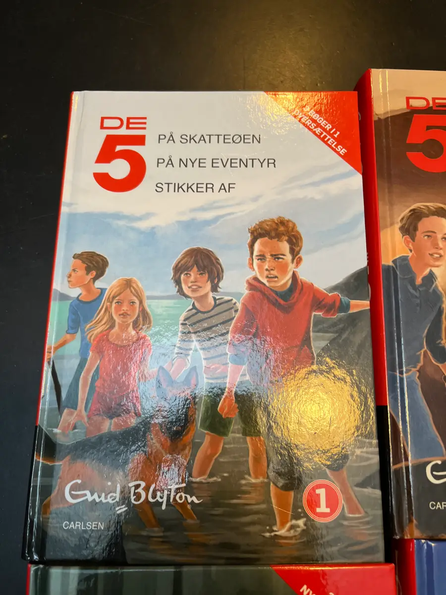 De 5 bøger bind 1-6 Bøger