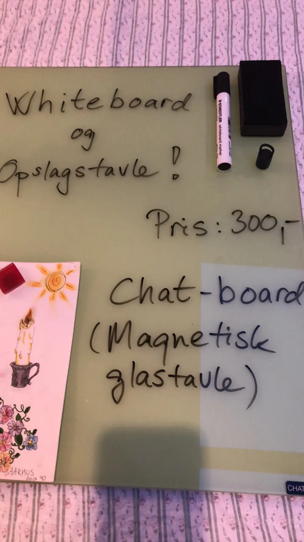 Chat-board el Whiteboard whiteboard og opslagstavle