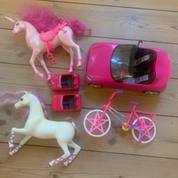 Barbie Barbier Hus møbler bil tøj