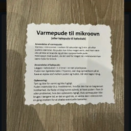 Hjemmelavet Varmepude