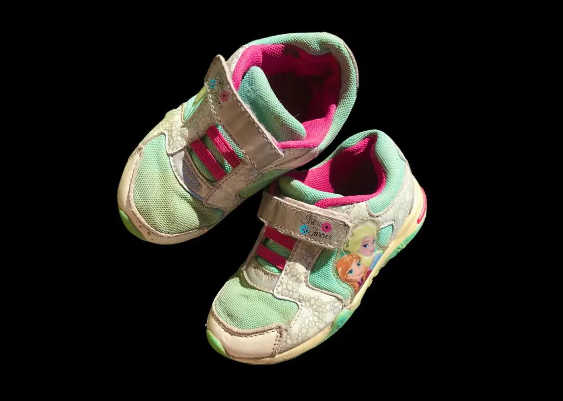 Disney frost Sneakers sko 26 turkis lyseblå elsa Anna pink