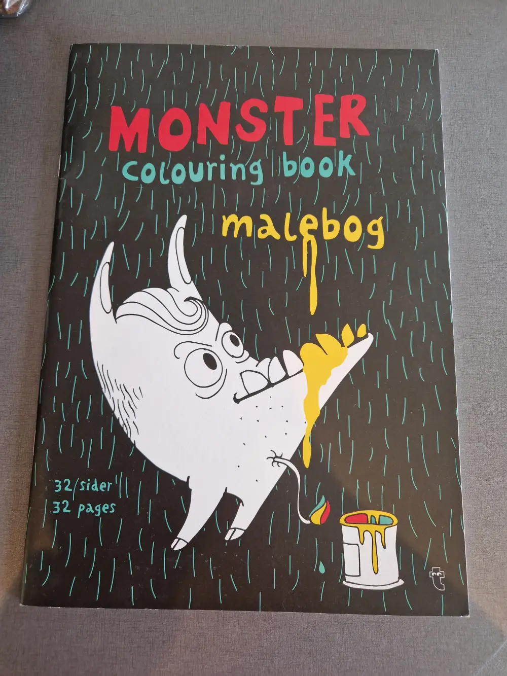 monster colouring book Malebog