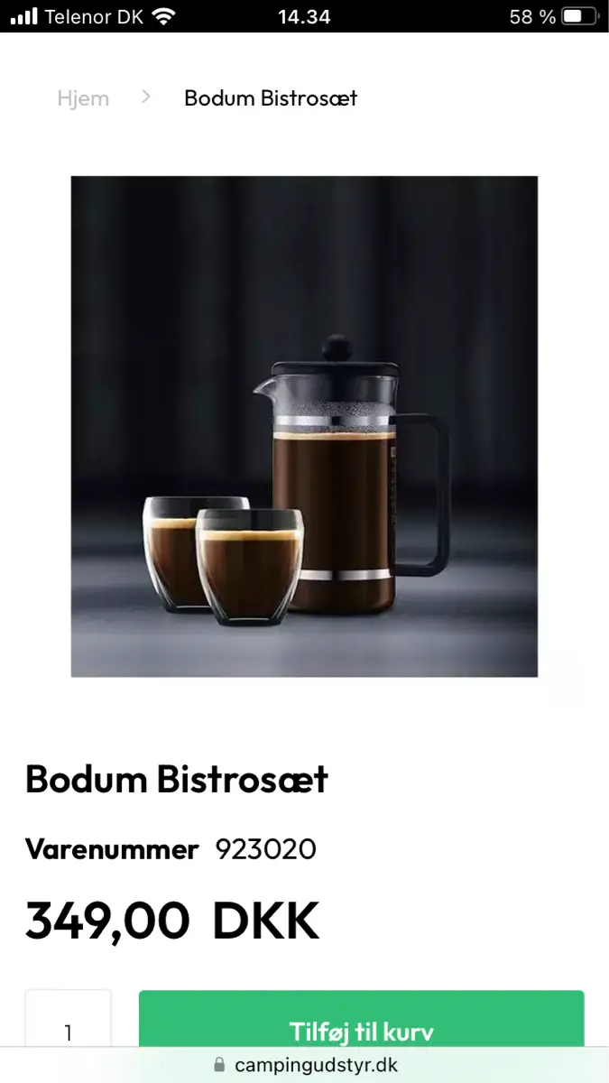 Bodum stempelkande sæt