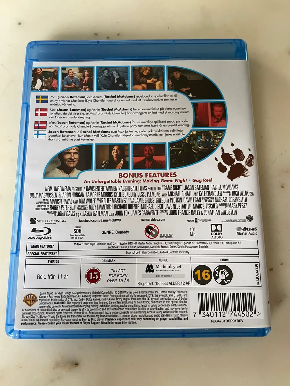 Game night Dvd film