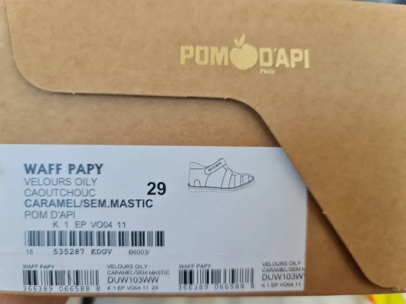 Pom D′Api Waff Papy Sandaler str 29