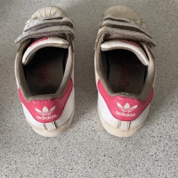 adidas Superstar sneakers hvid / pink