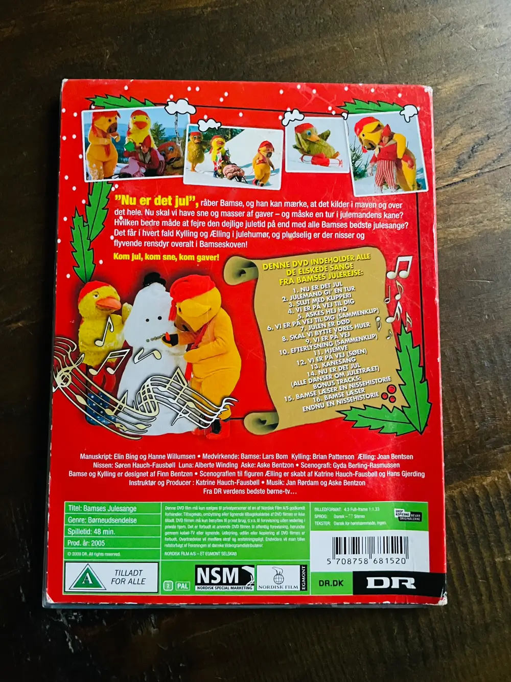 Bamses julesange Musik dvd film