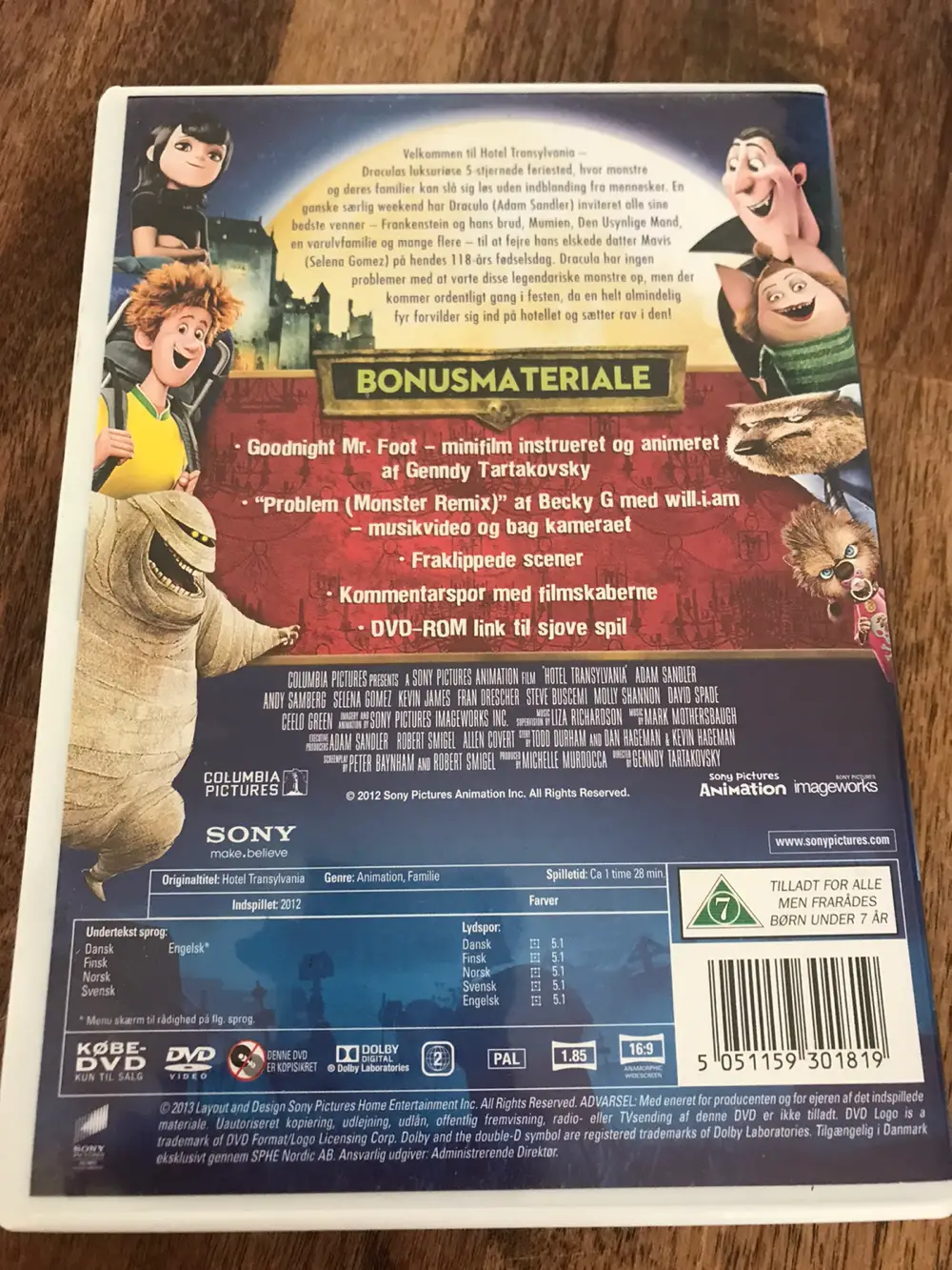 Hotel Transylvania Dvd