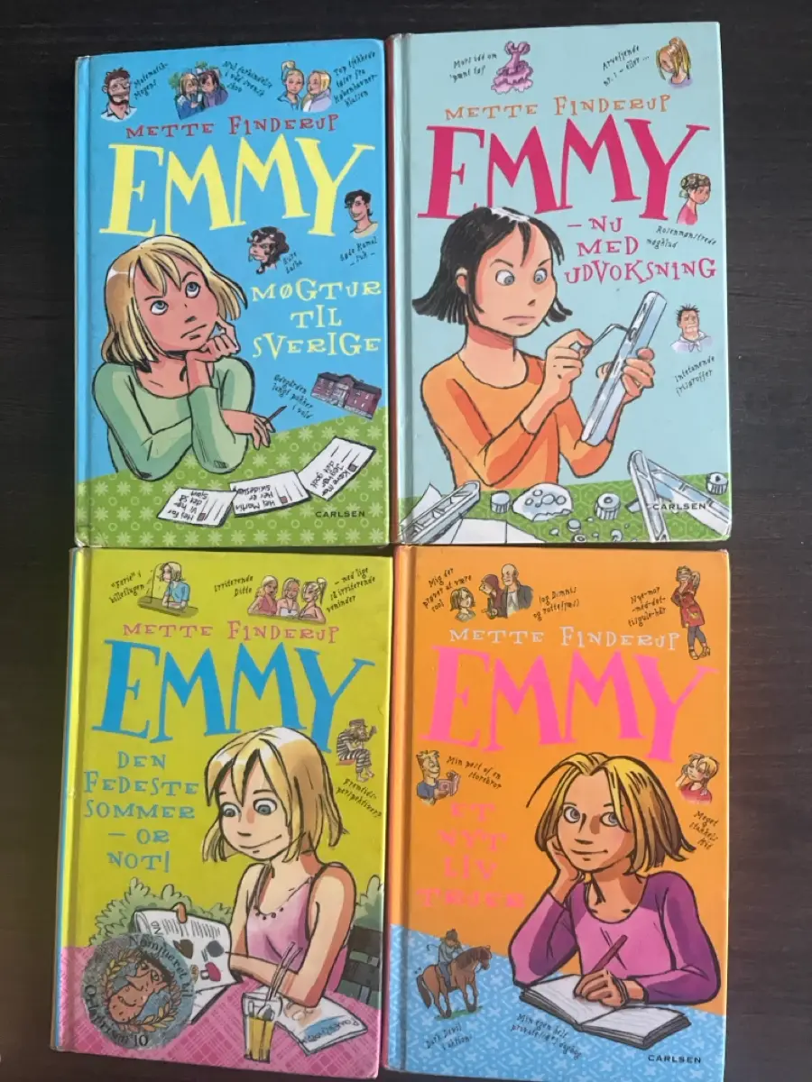 Emmy bøger læs selv Tween historier Bøger om Emmy illustreret fint
