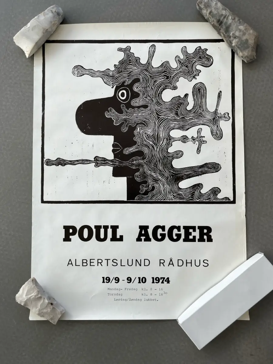 Poul Agger Kunst plakat 1974