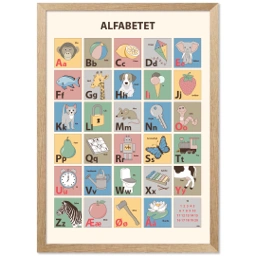 Mixitoy abc plakat 50x70 cm 2 sort