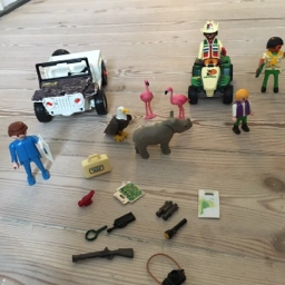 Playmobil Safarifigurer og køretøjer