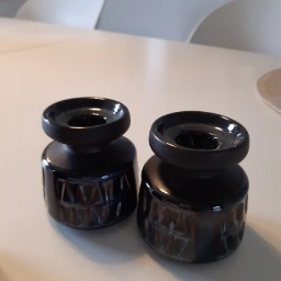 Søholm Keramik Vase og lysestager
