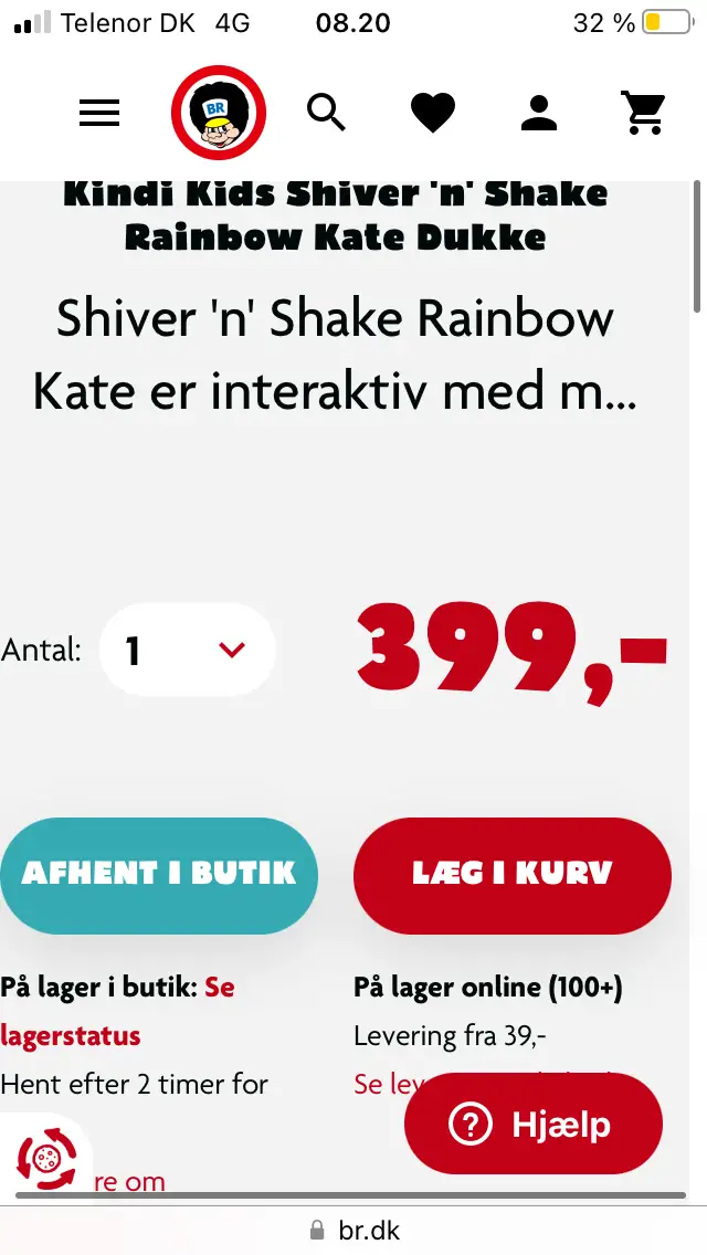 Kindi kids Rainbow Kate shiver'n'shake