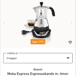 Bialetti Espresso kande med timer