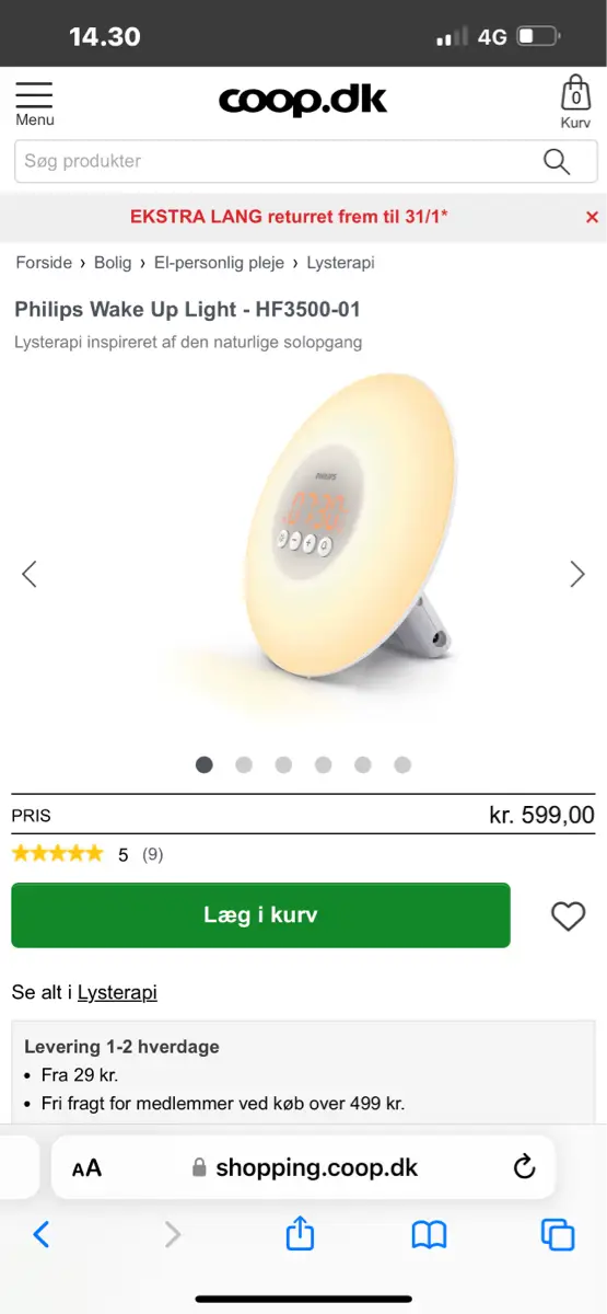 Philips Wake up light 💡