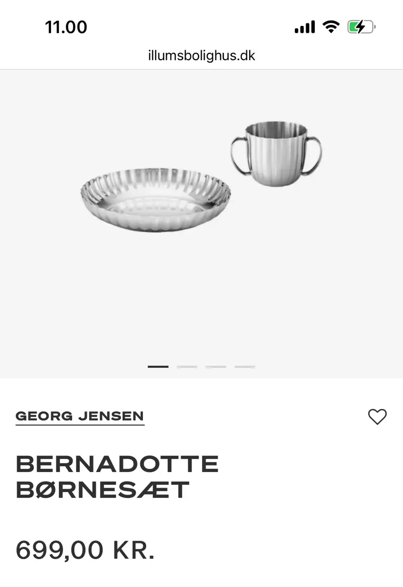 Georg Jensen Bernadotte tallerken og kop