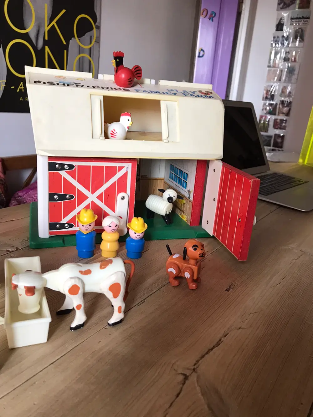 Fisher Price Bondegård skolebus camping