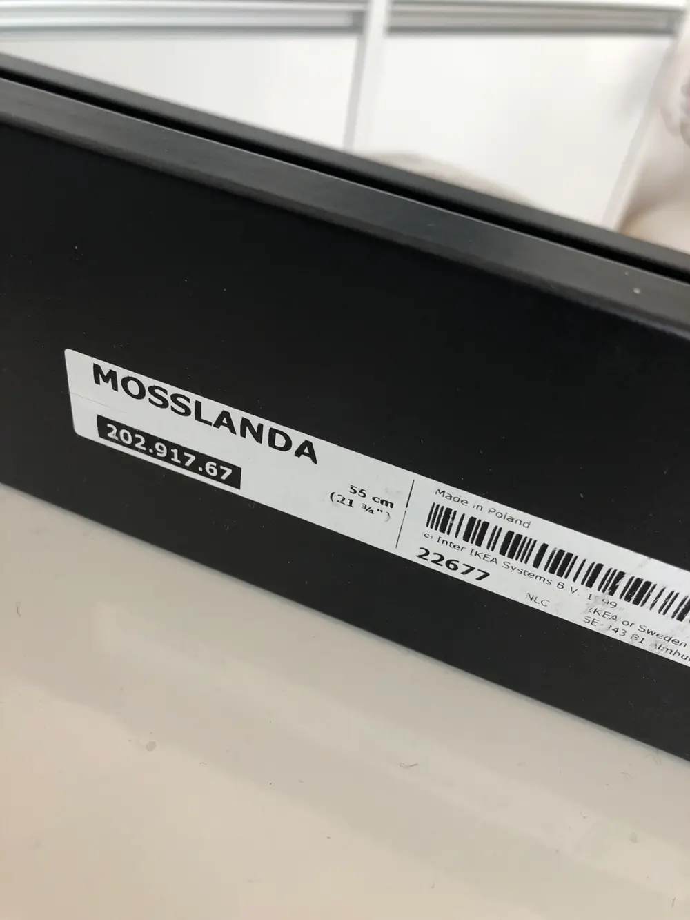 IKEA 2 billedhylder Mosslanda