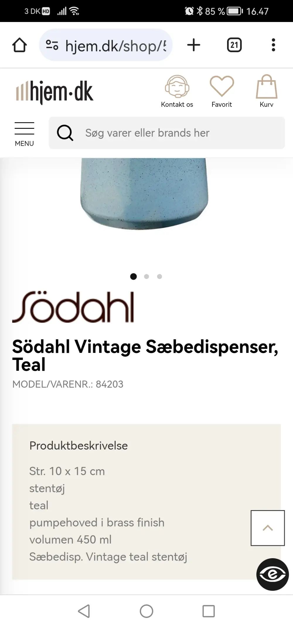 Södahl Sæbedispenser tandkrus