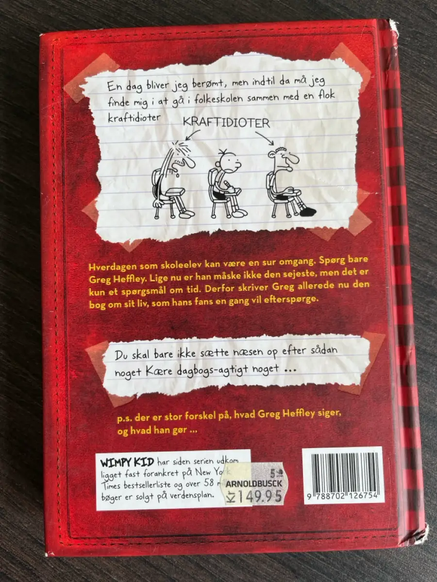 Wimpy Kid Ikke dagbog læs selv bog sjov Hylende sjov bog Jeff Kinney