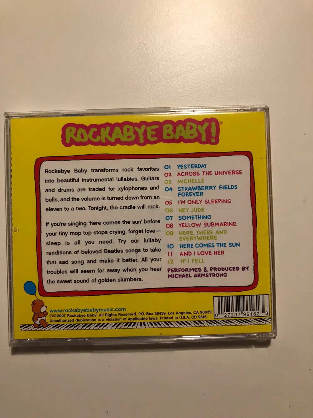 Rockabye baby CD