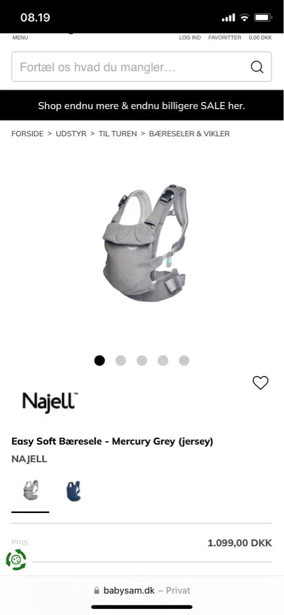 Najell easy soft Bæresele