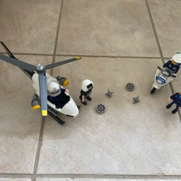 Playmobil Politi helikopter motorcykel