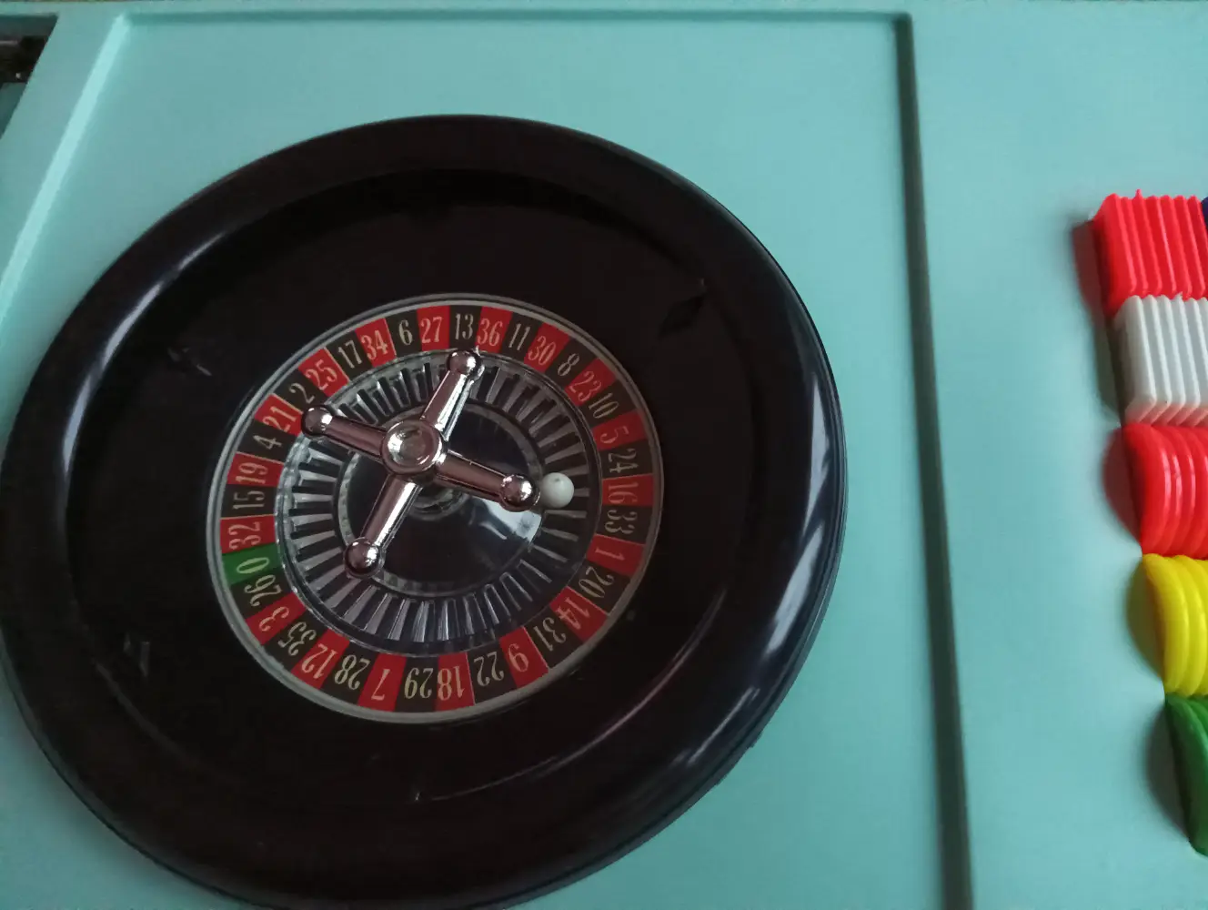 Vintage roulette spil Med rager og plade til
