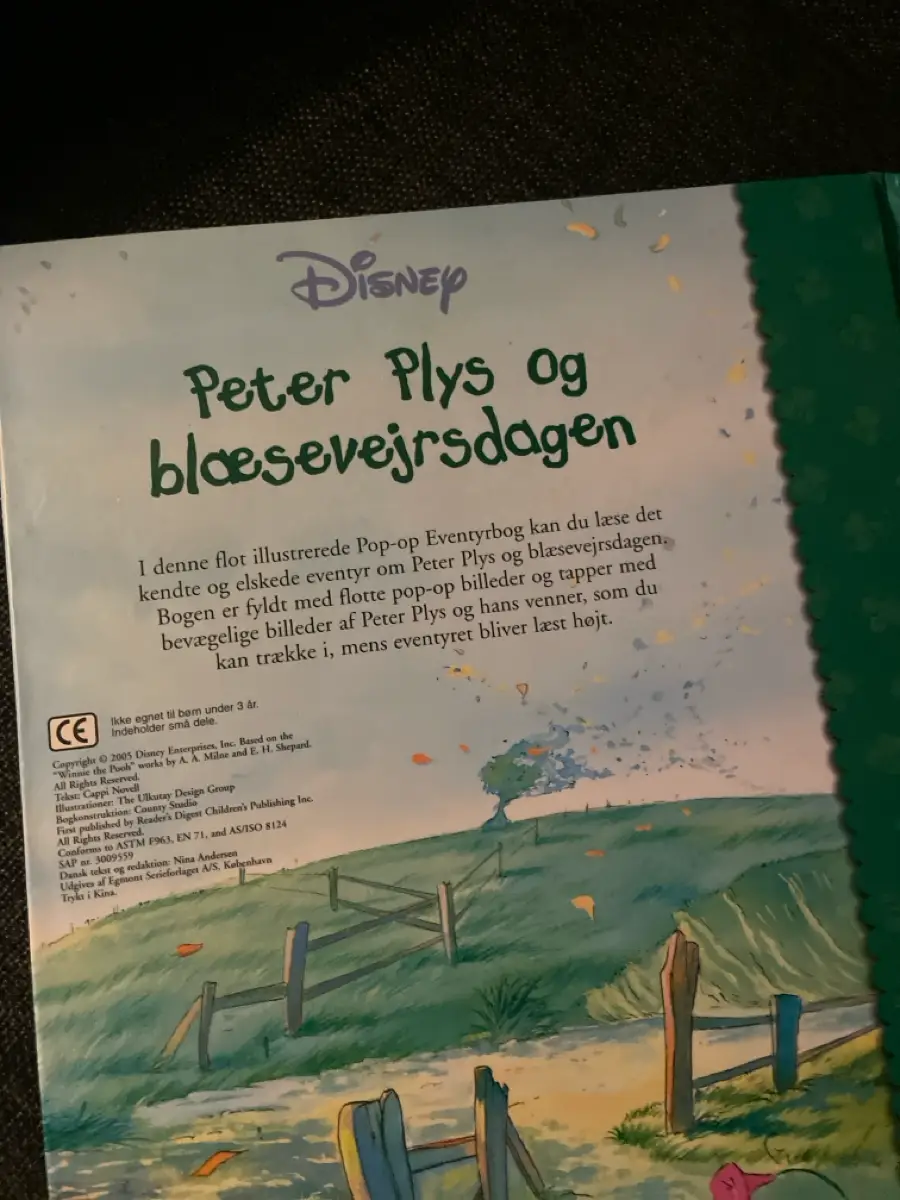 Peter plys og blæsevejrsdagen Billedbog