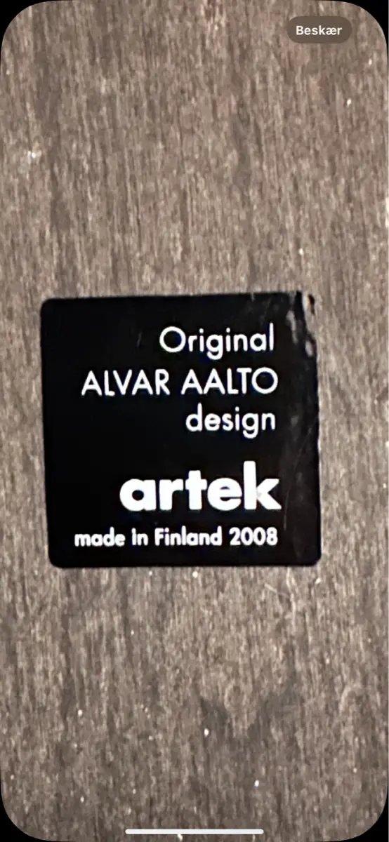 Artek Alvar Aalto Skammel barstol