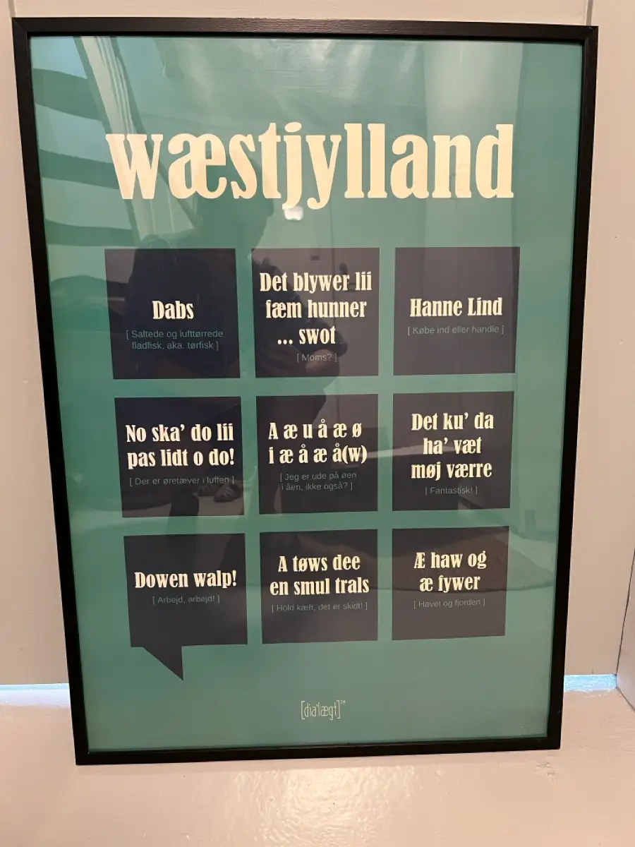 Dialægt Plakat Vestjylland/Væstjylland