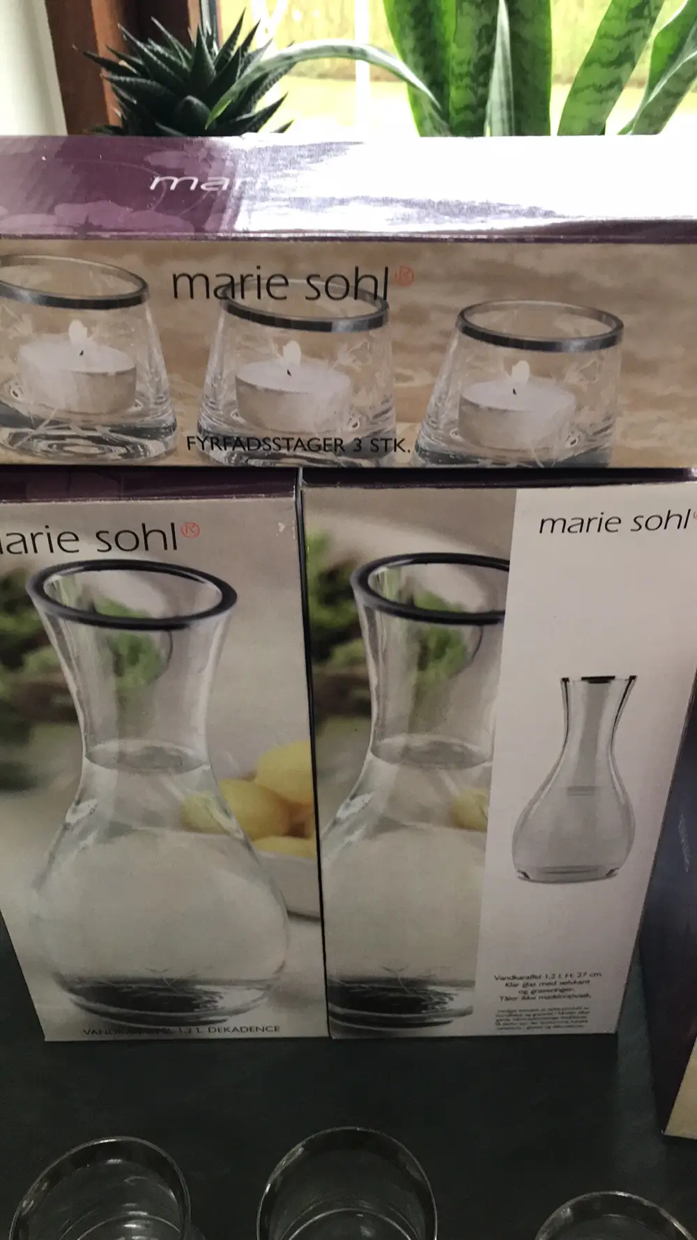 Marie Sohl Vase og lyse stager karaffel