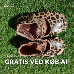 pom pom hjemmesko 25 / 26 leopard gratis ved tøjpakke